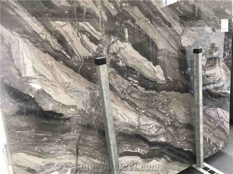 Arabescato Orobico Dark Marble Slabs