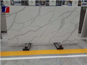 Calacatta White Quartz Stone Artificial Stone Slab