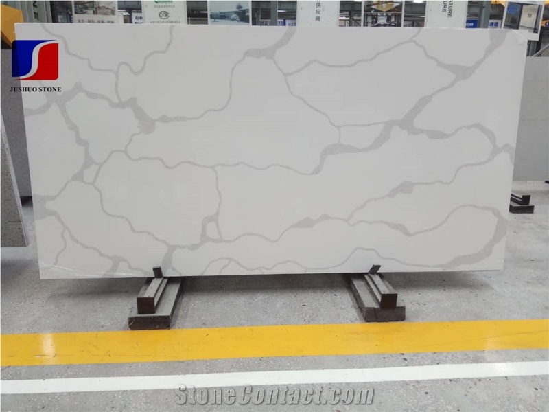 Calacatta White Quartz Stone Artificial Stone Slab