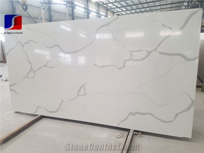 Calacatta White Quartz Stone Artificial Stone Slab