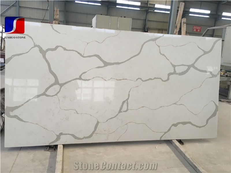 Calacatta White Quartz Stone Artificial Stone Slab