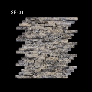 Split Face Marble and Travertine Mosaic