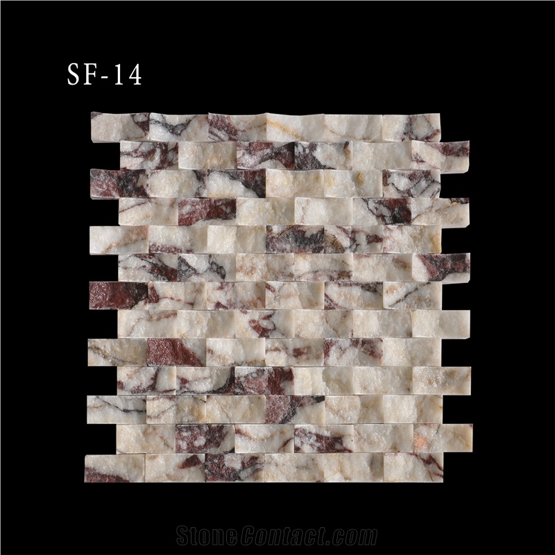 Split Face Marble and Travertine Mosaic