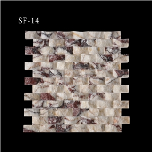 Split Face Marble and Travertine Mosaic