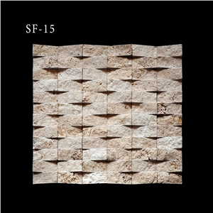 Split Face Marble and Travertine Mosaic