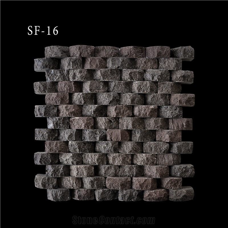 Split Face Marble and Travertine Mosaic