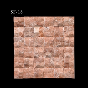 Split Face Marble and Travertine Mosaic