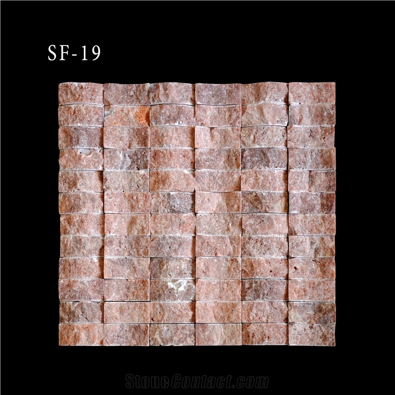 Split Face Marble and Travertine Mosaic