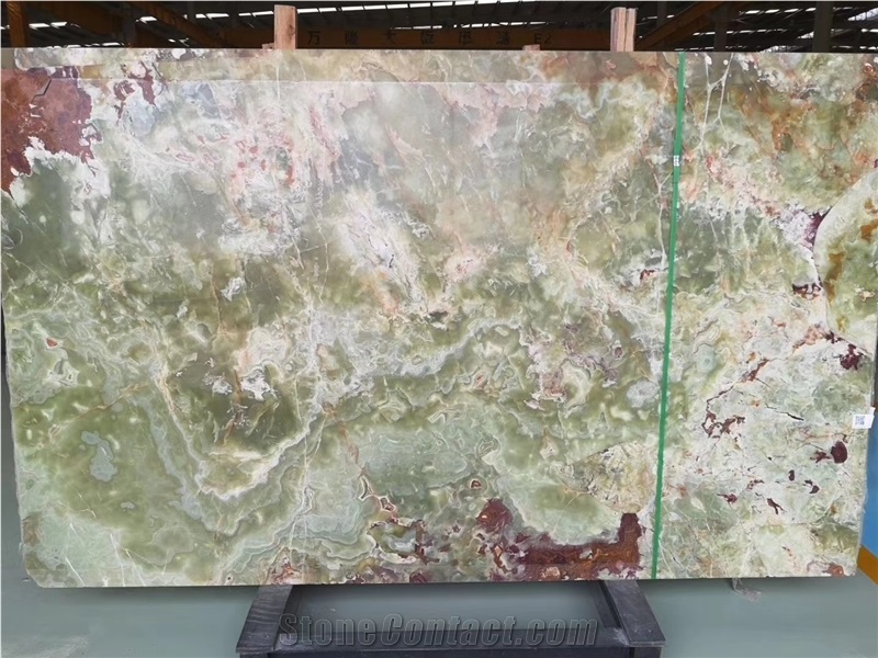 Ancient Green Multicolor Verde Pakistano Onyx Slab