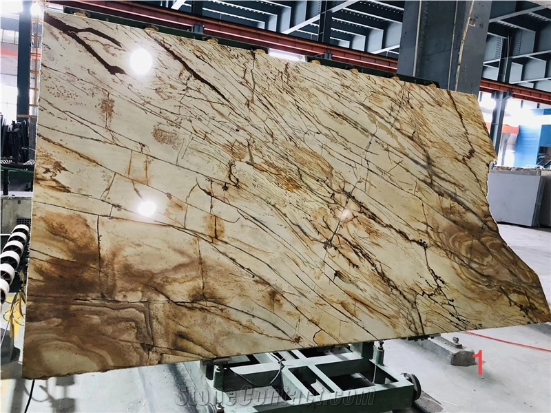 Brazil Roma Quarzite Wall Decor Slabs Gold Tiles