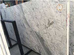 Italy Fine Snowflake White Marble Slab in China
