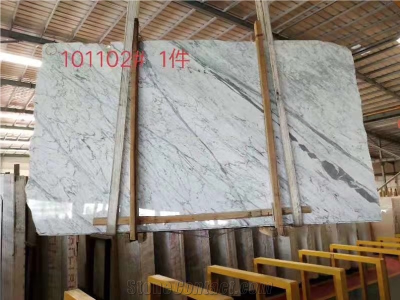 Italy Fine Snowflake White Marble Slab in China