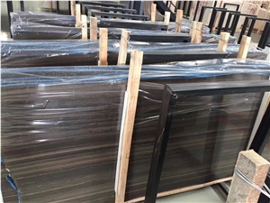 Obama Wood Grain Marble Floor Tiles Brown Slabs