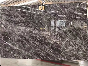 Greece Silver Grey Marble Slabs For Hotel Applications