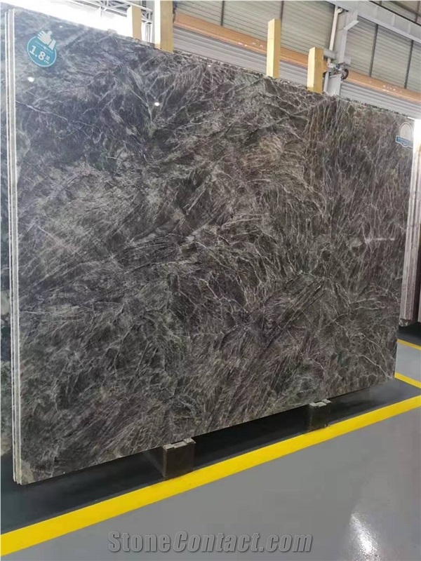 Greece Silver Grey Marble Slabs For Hotel Applications