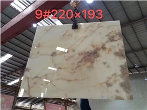 Turkey White Onyx Stone Big Slabs For Flooring Residential