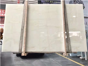 A Big Slab Price White Onyx for Cut-To-Size Tiles