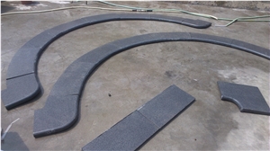 Bullnose Edge Chinese Granite Pool Copping Stone