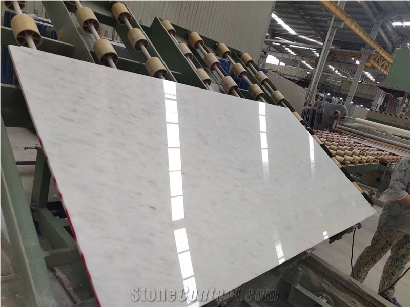 Natural Polished Ariston White Marble Table Tops