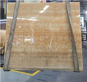 Natural Stone Yellow Honey Onyx Marble Stone Slab