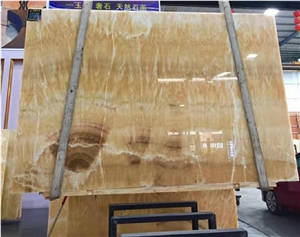 Natural Stone Yellow Honey Onyx Marble Stone Slab