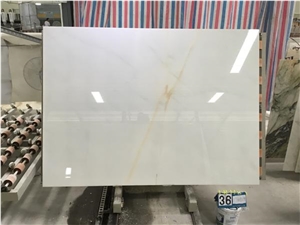 Polished Golden Vein White Onyx Translusen Slabs