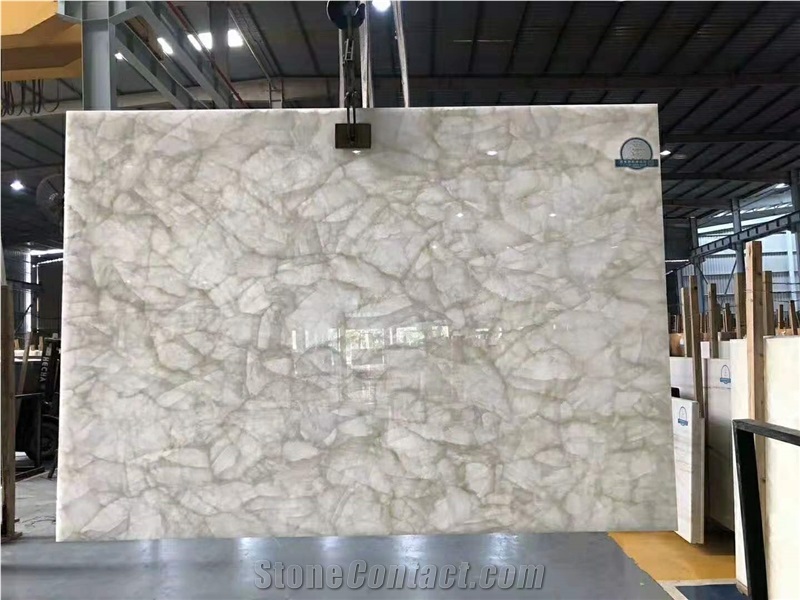Premium Quality China Ice Jade,White Ice Onyx