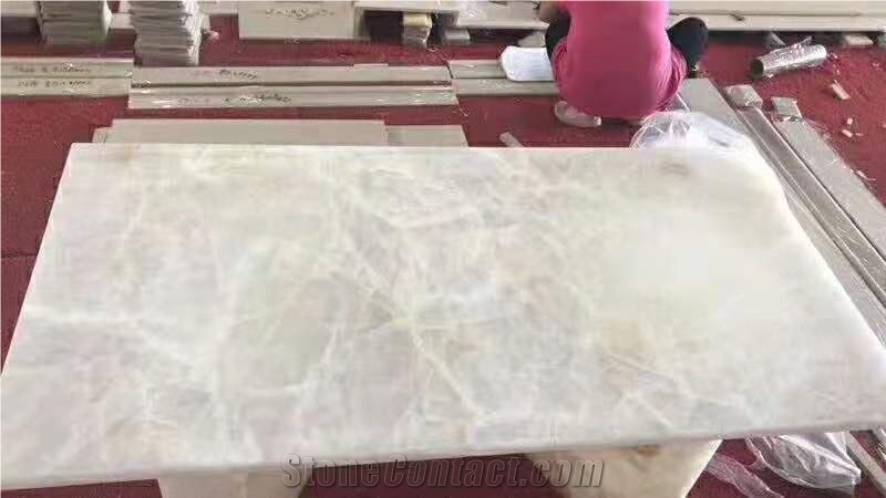 Premium Quality China Ice Jade,White Ice Onyx