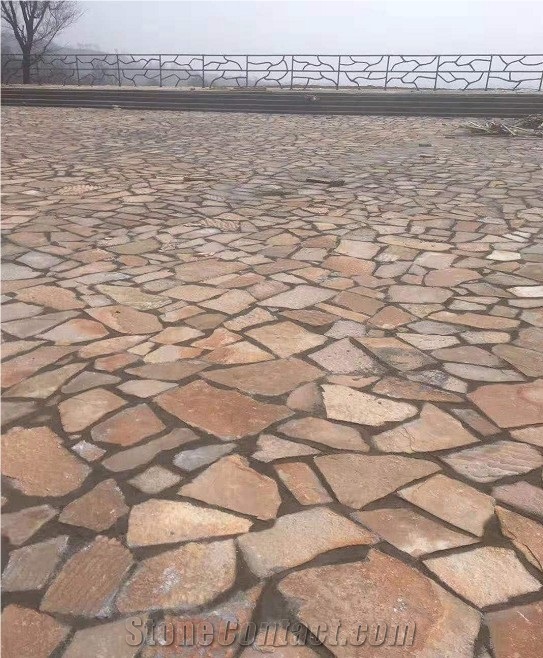 Red Sandstone Flagstone Culture Paving