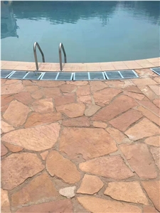 Red Sandstone Flagstone Culture Paving