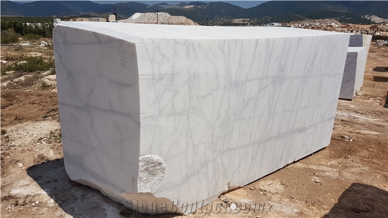 Arabescato White Marble Block, Turkey White Marble
