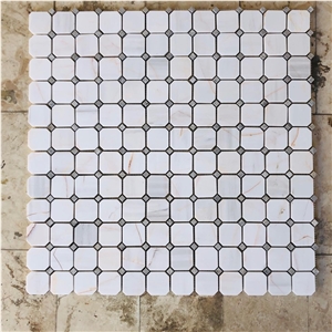 Dolomite Marble Octagon Mosaic Tiles
