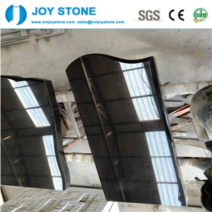 Russian Style Shanxi Black Granite Monument