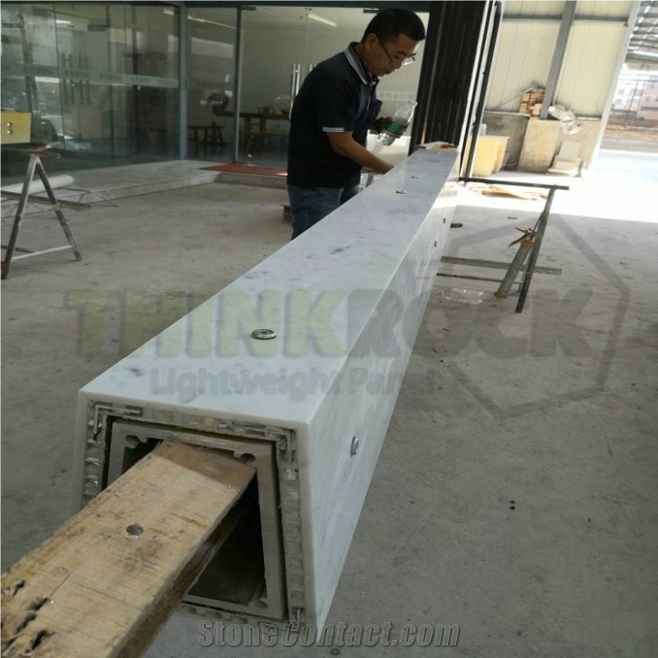 Carrara White Marble Composite Stone Veneer Panel