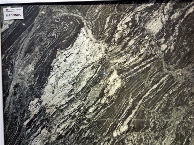 Macondo Black Quartzite Slabs, Tiles