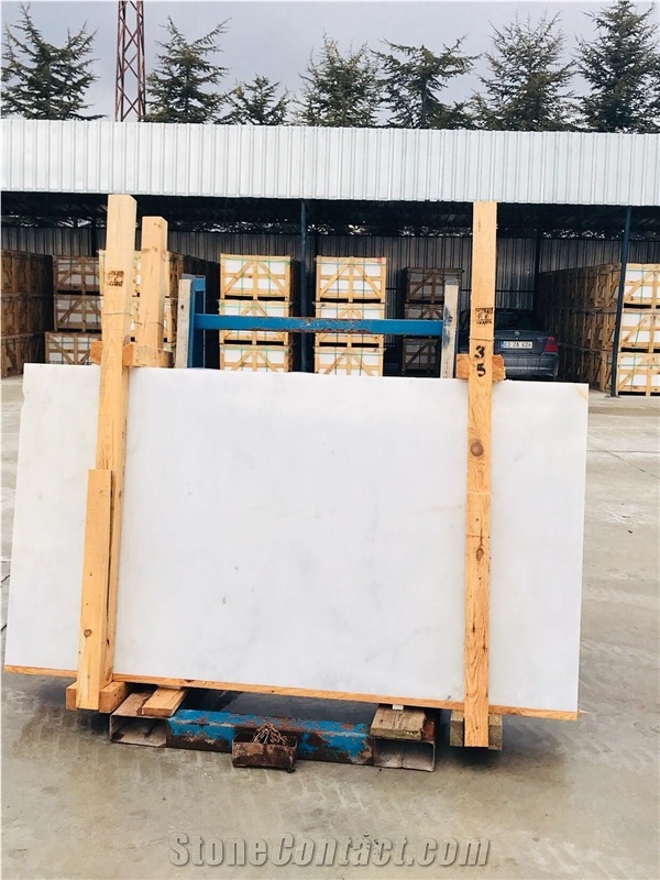Afyon White Premium Quality Marble Slabs
