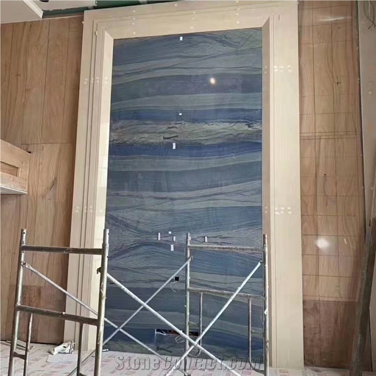 Azul Imperial Venato Quartzite Azul Do Macaubas