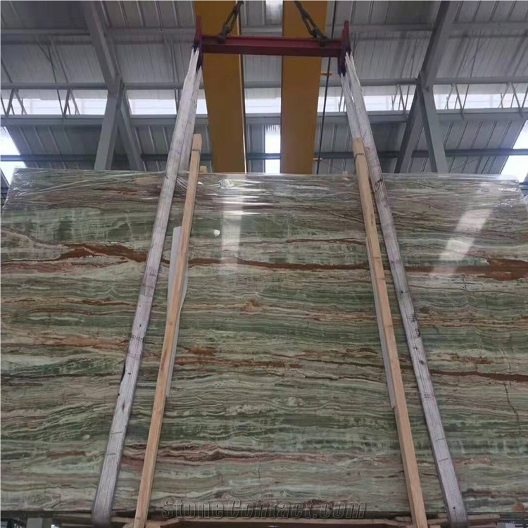 Bamboo Green Onyx Vanitity Top Countertop Design