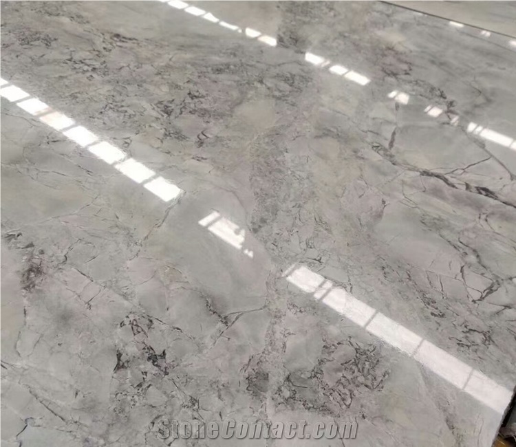 Bookmatched Calacatta Super White Quartzite Slab
