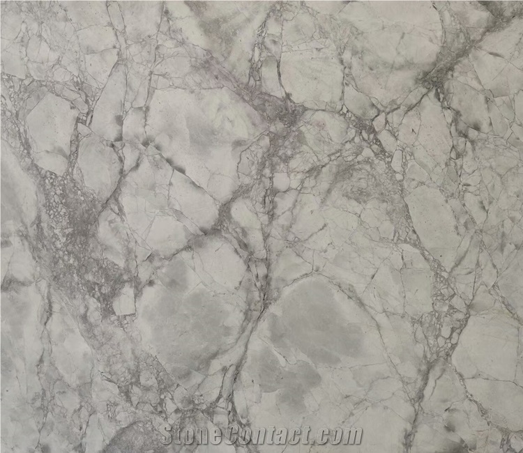 Bookmatched Calacatta Super White Quartzite Slab