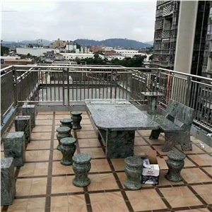 Outdoor Marble Garden Stone Bench Set for Sale