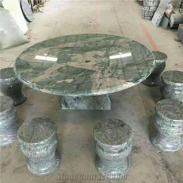 Outdoor Marble Garden Stone Bench Set for Sale