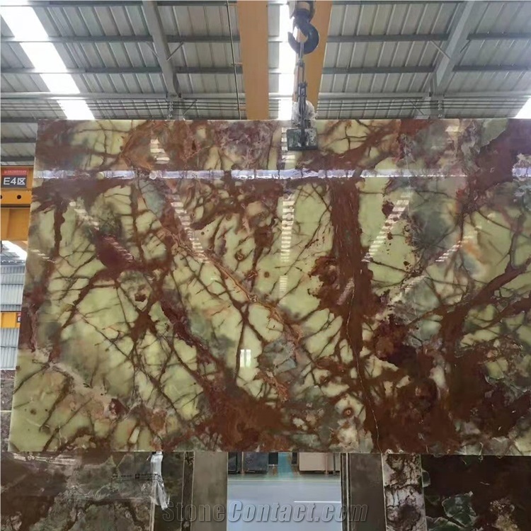Pakistan Ancient Green Onyx Slab for Walling