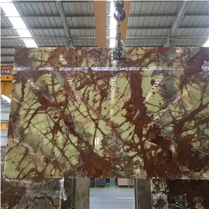 Pakistan Ancient Green Onyx Slab for Walling