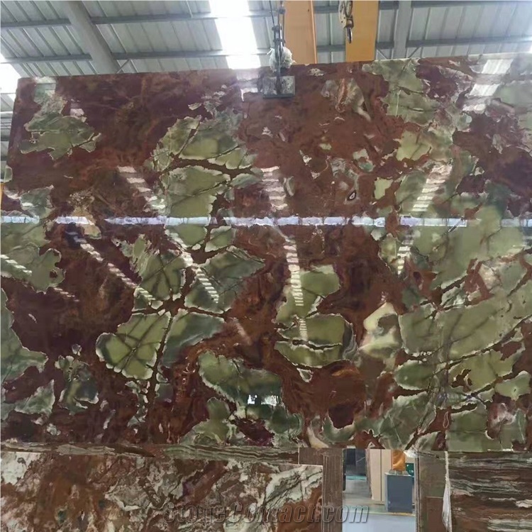 Pakistan Ancient Green Onyx Slab for Walling