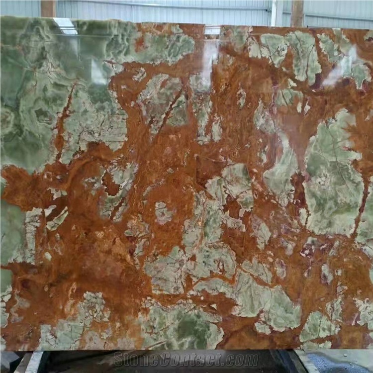 Pakistan Ancient Green Onyx Slab for Walling