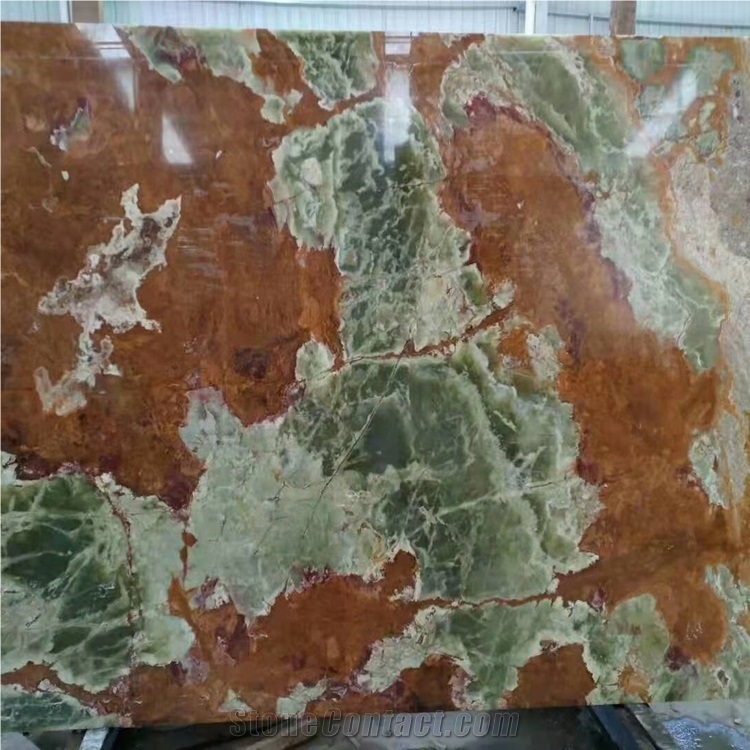 Pakistan Ancient Green Onyx Slab for Walling