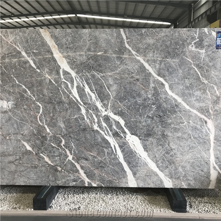 Pascal Grey Marble Slabs