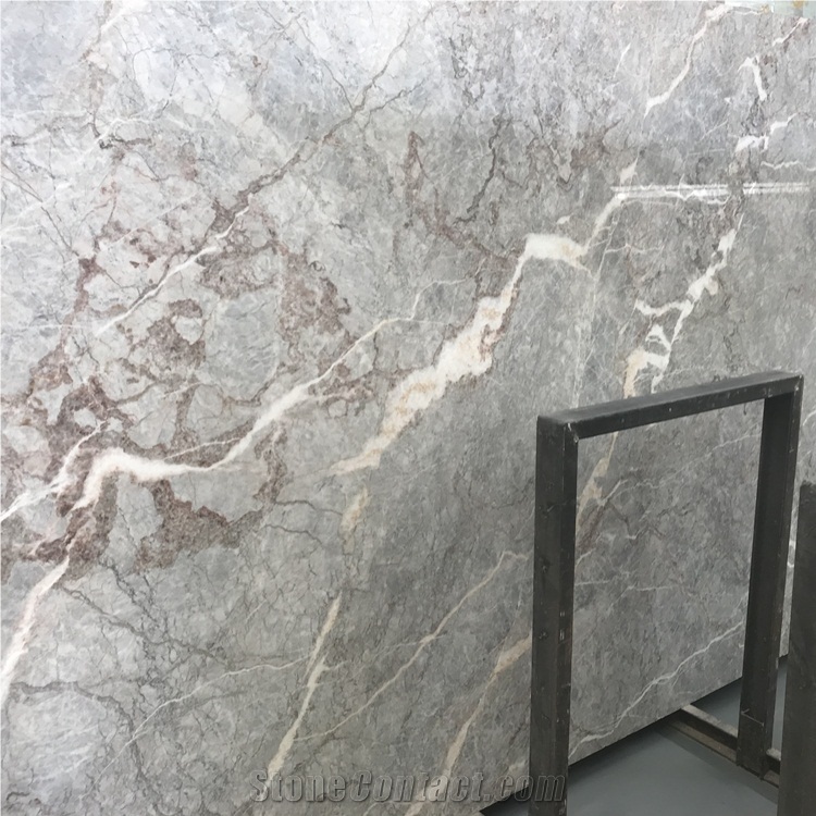Pascal Grey Marble Slabs