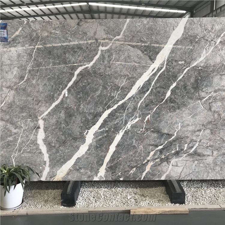 Pascal Grey Marble Slabs